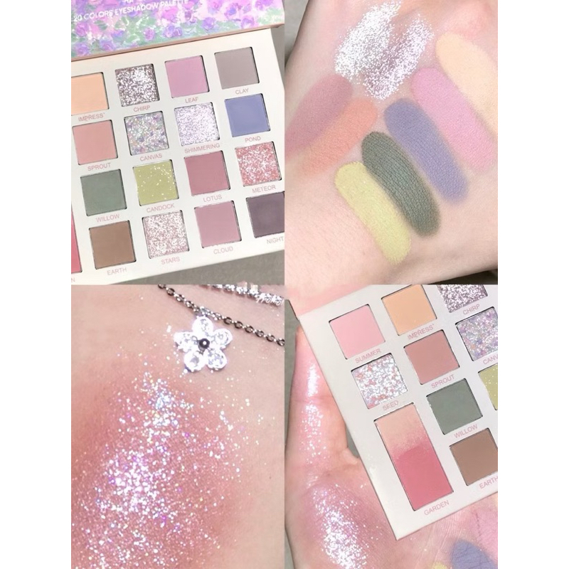 Kiss Mophy 20-panel eyeshadow palette with super beautiful long-lasting ...