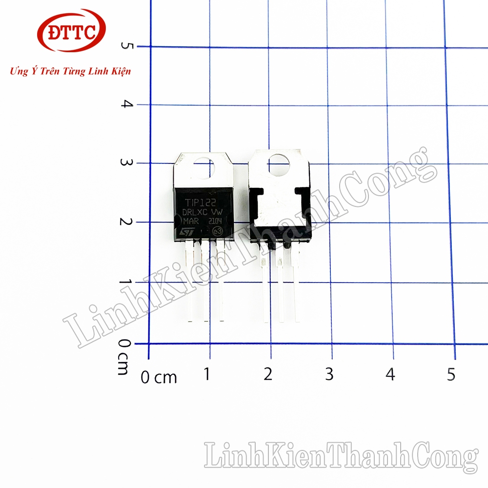 50 Transistors TIP122 TO-220 NPN Silicium - Neuf, Lot De 50 Pièces - Origine Chine