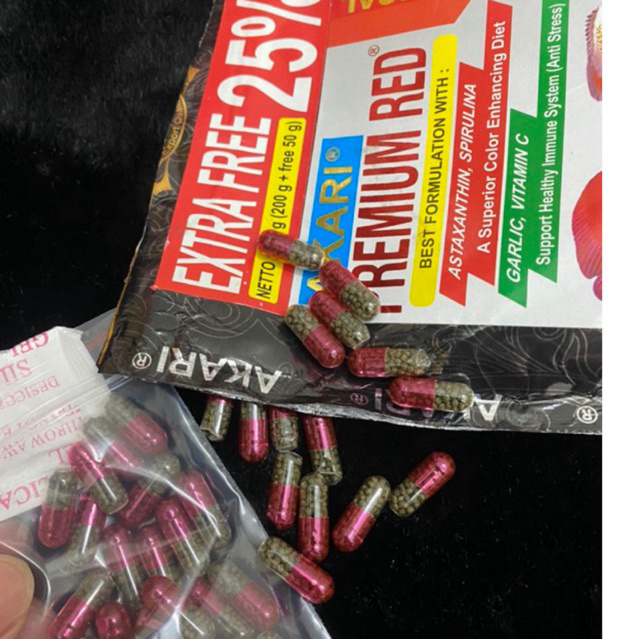 Red - Yellow snakehead fish COLOR STIMULANT PILLS increase the color of ...