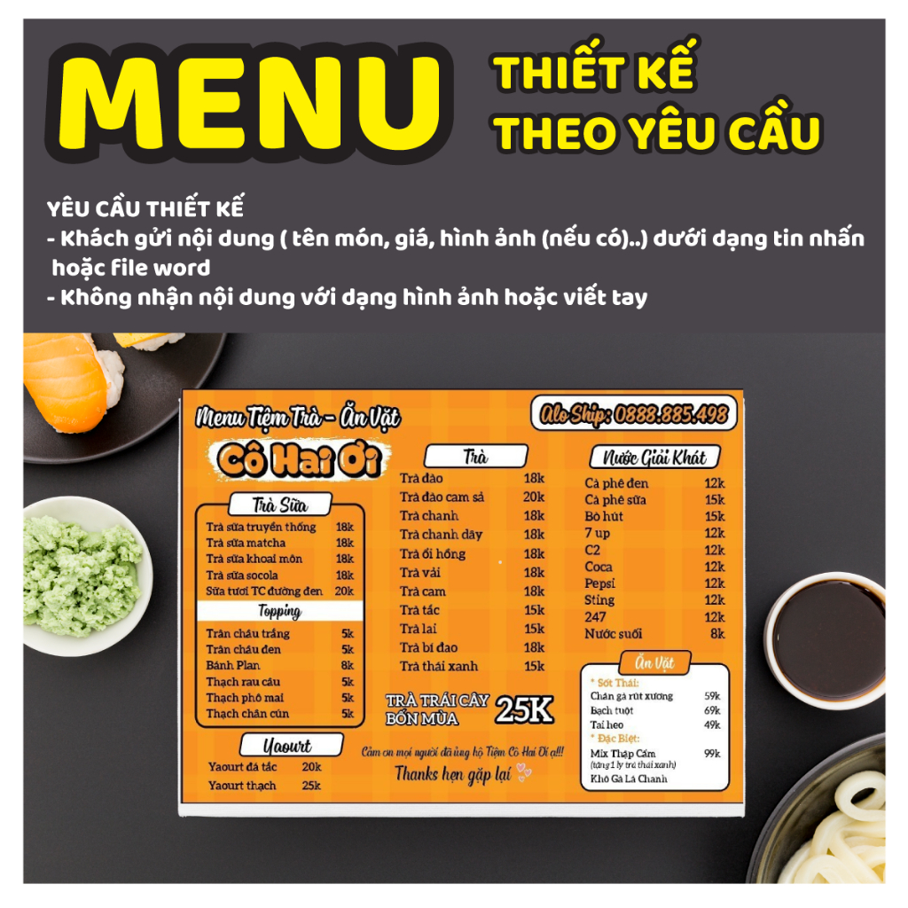 Coffee shop Menu, milk tea shop Menu, spa Menu, 5mm thick formex decal ...
