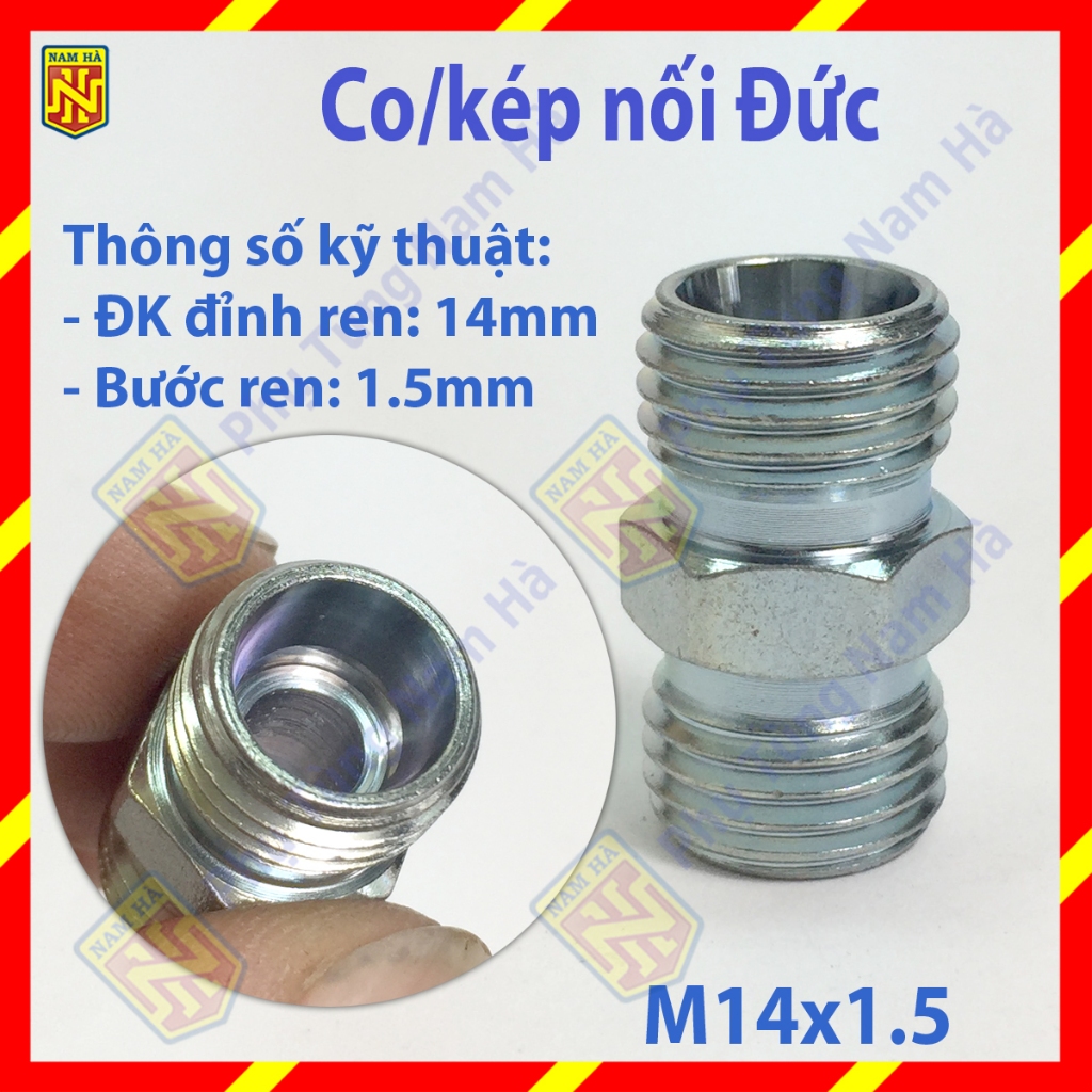 German connector/dual connector M14x14mm used for pneumatic hydraulic ...