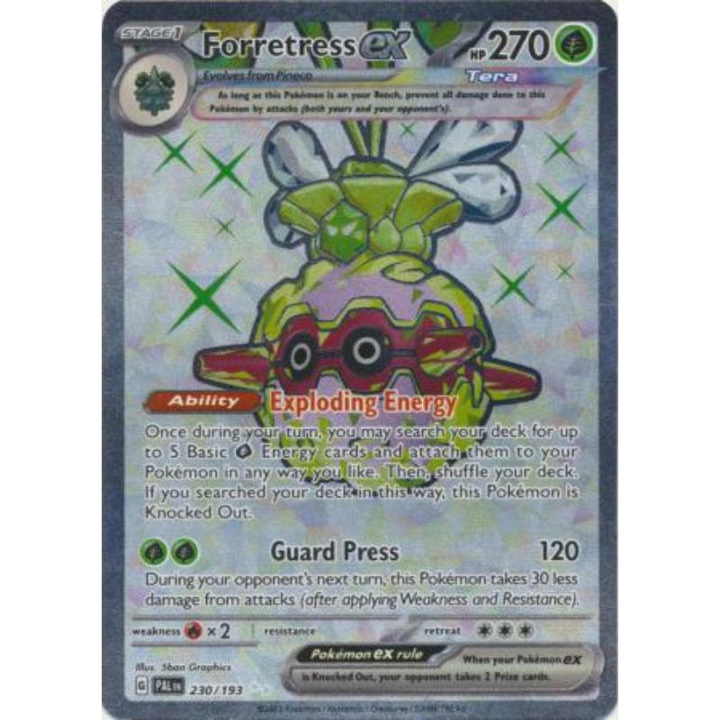 Genuine Pokemon TCG Card Fortress ex - 230/193 - Full Art Secret Rare NM |  Shopee Philippines