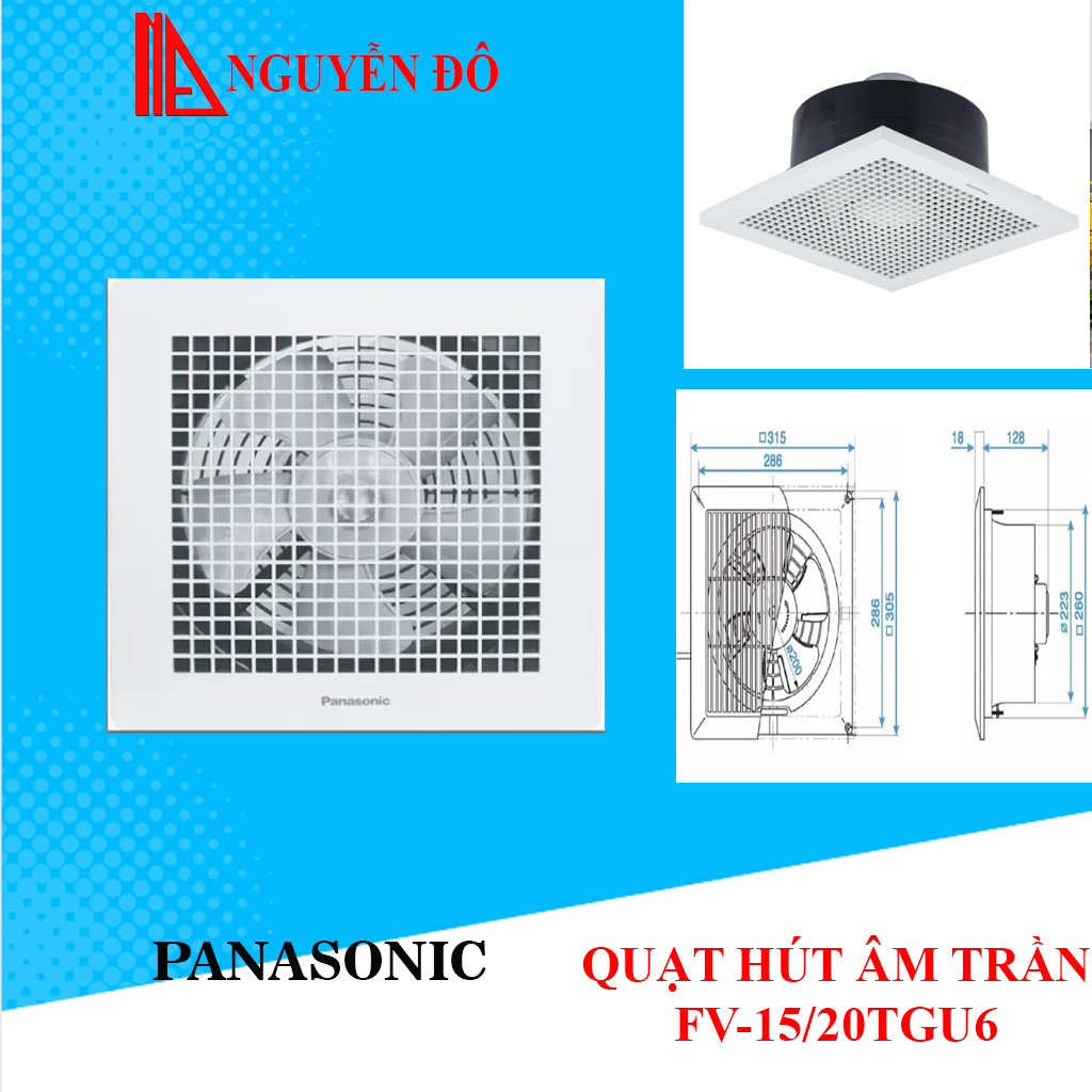 Panasonic ductless ceiling exhaust fan FV-15TGU6/ FV-20TGU6, quiet ...