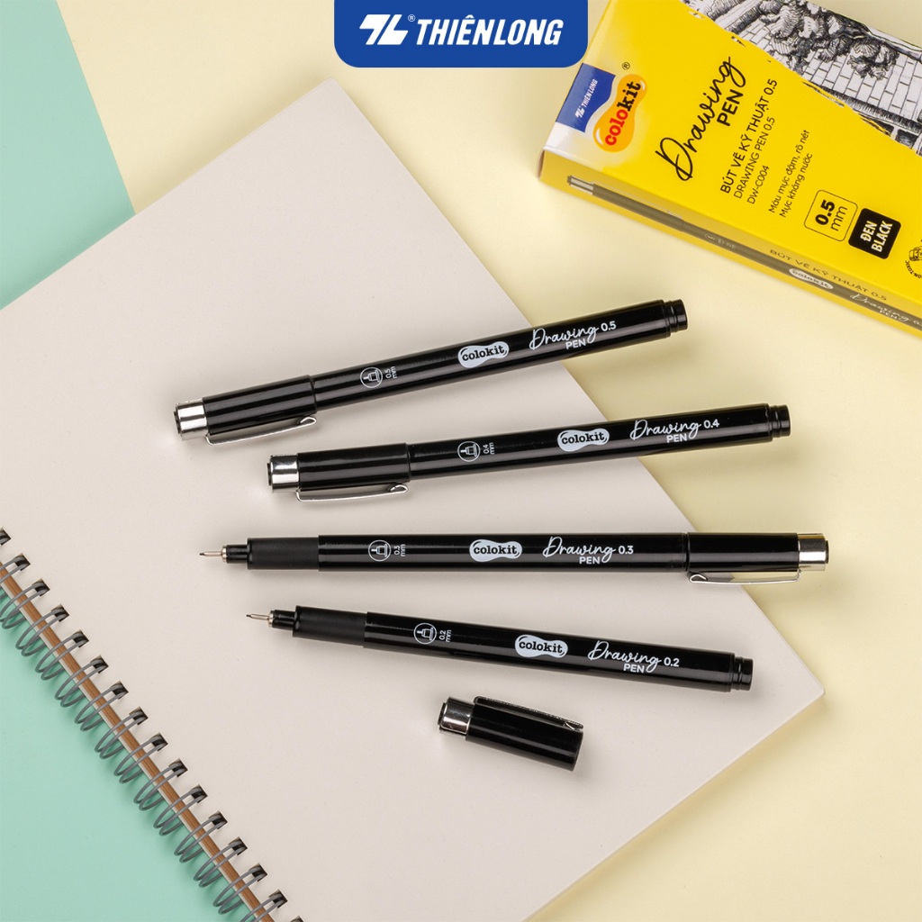 Drawing Pen Thien Long Colokit - Waterproof ink Pen, line Drawing ...