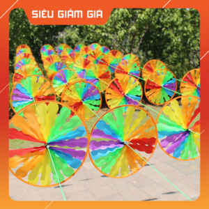 Rainbow string pinwheel - 10 meter circular pre-strung pinwheel string ...