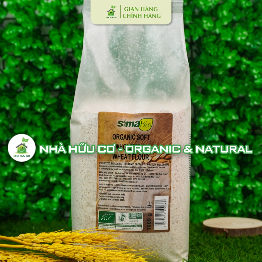 Sima BIO - Organic whole wheat flour 1kg/500g/200g - ORGANIC HOUSE ...