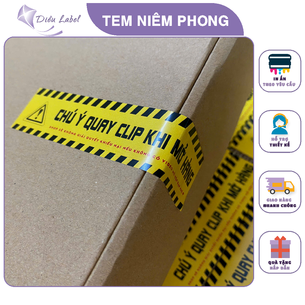 Sealing stickers, note stickers for video recording of opening clips ...