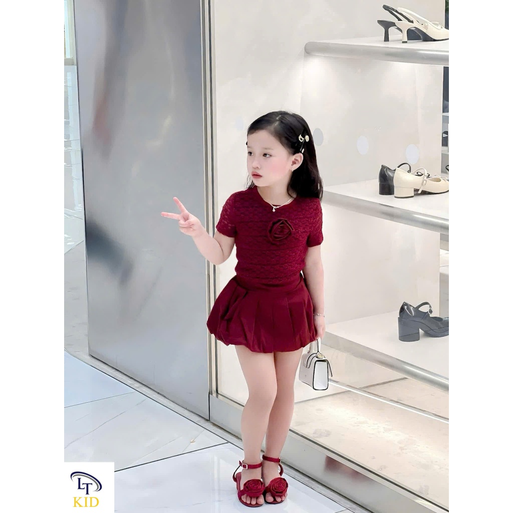 Shirt For Baby Girl In Red Color