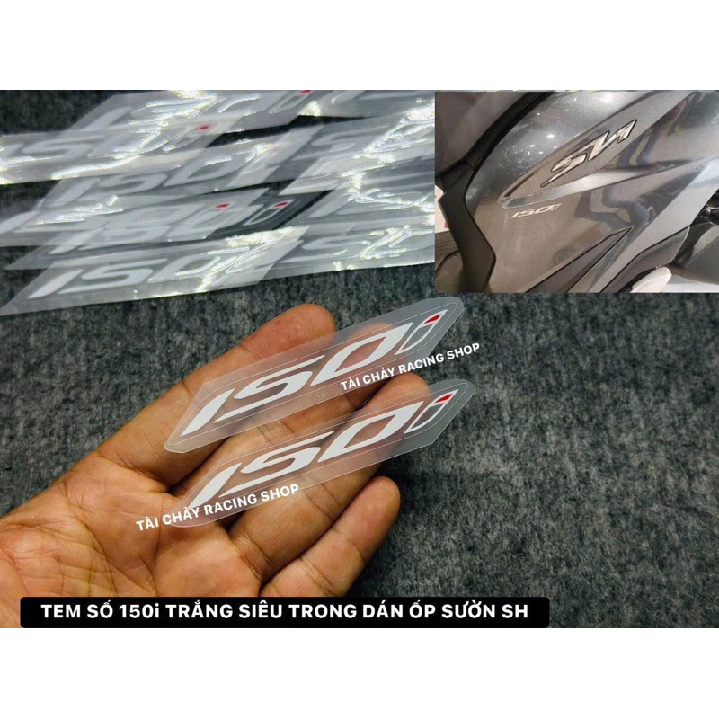 [ 1 bag ] HIGH QUALITY WHITE NUMBER 150i STAMP FOR SH SIDE SIDE COVER ...