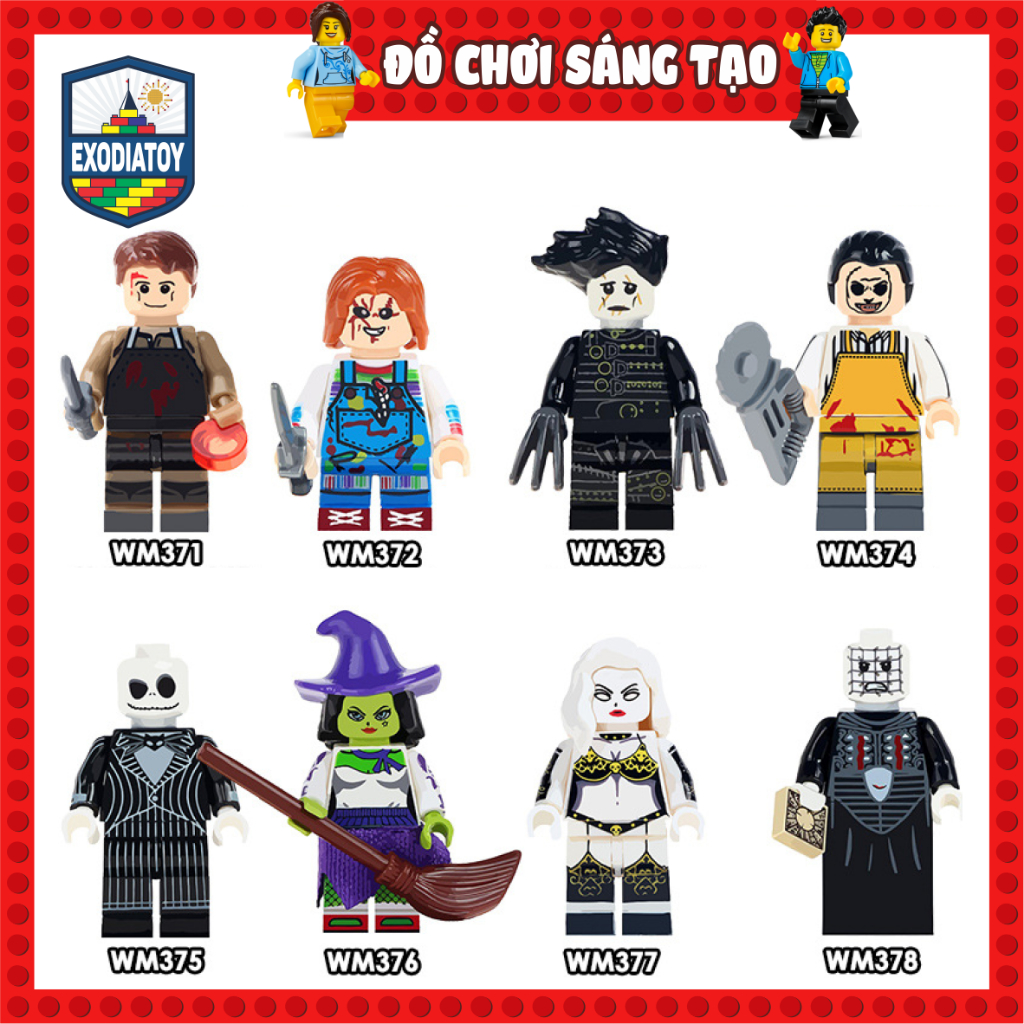 Minifigure puzzle of characters from Horror Movie Horror Movie Series ...