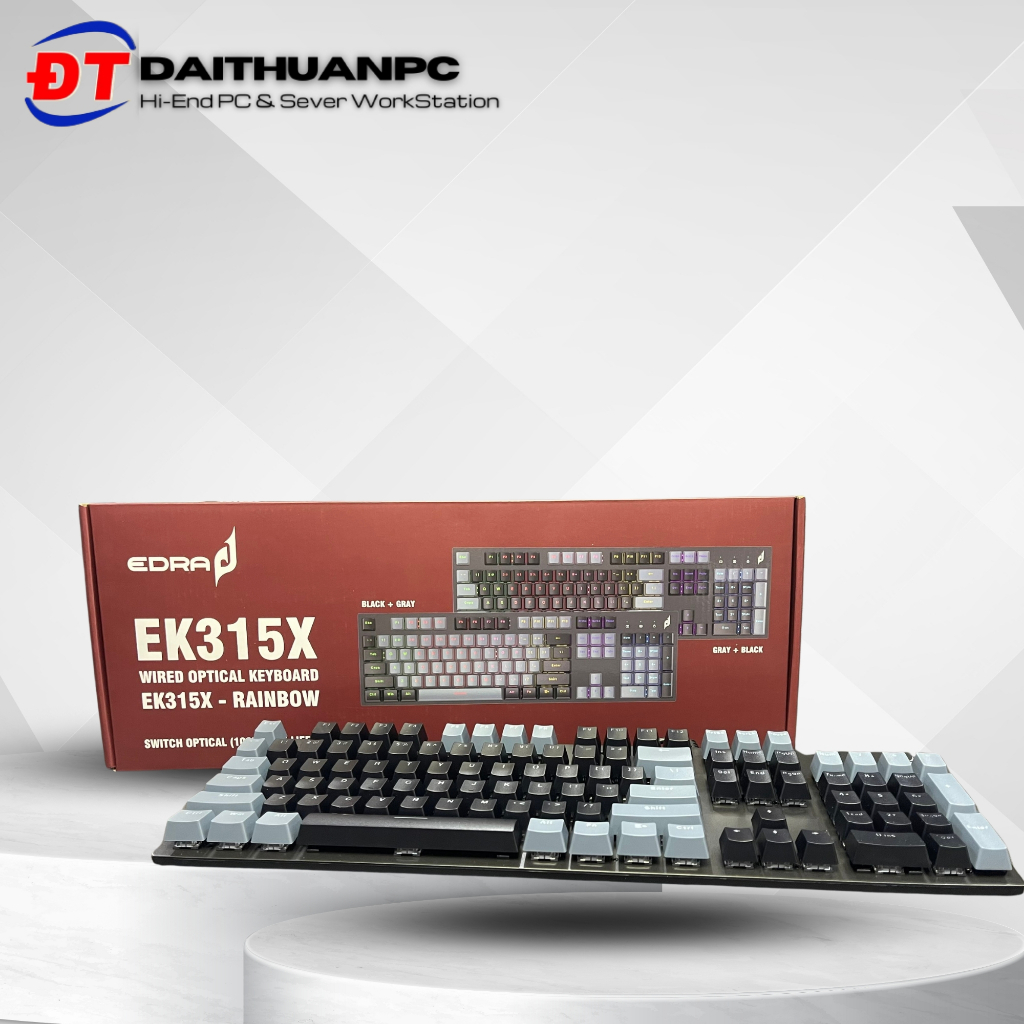 EDRA EK315X Mechanical Gaming Keyboard (Black + Gray) | Shopee Philippines