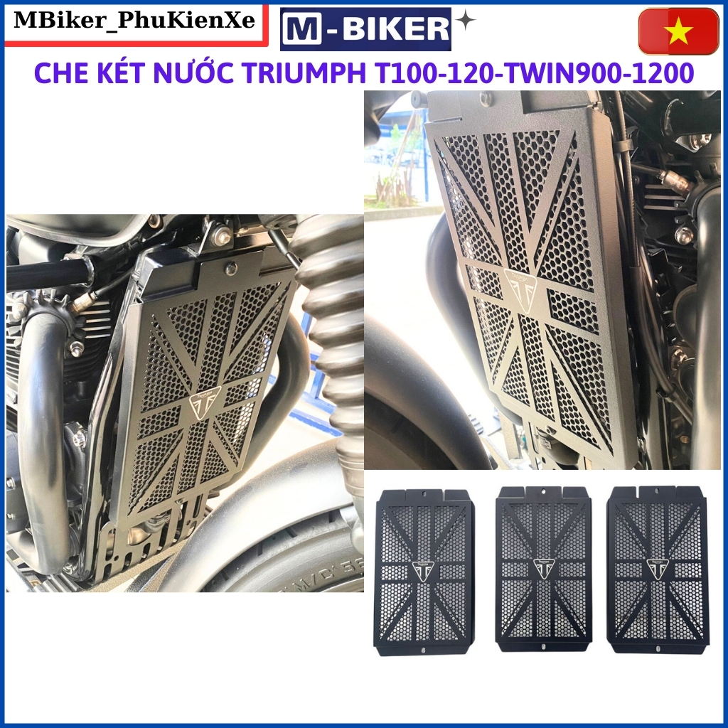 Triumph t100 t120 twin900-1200 radiator protector, triumph radiator ...