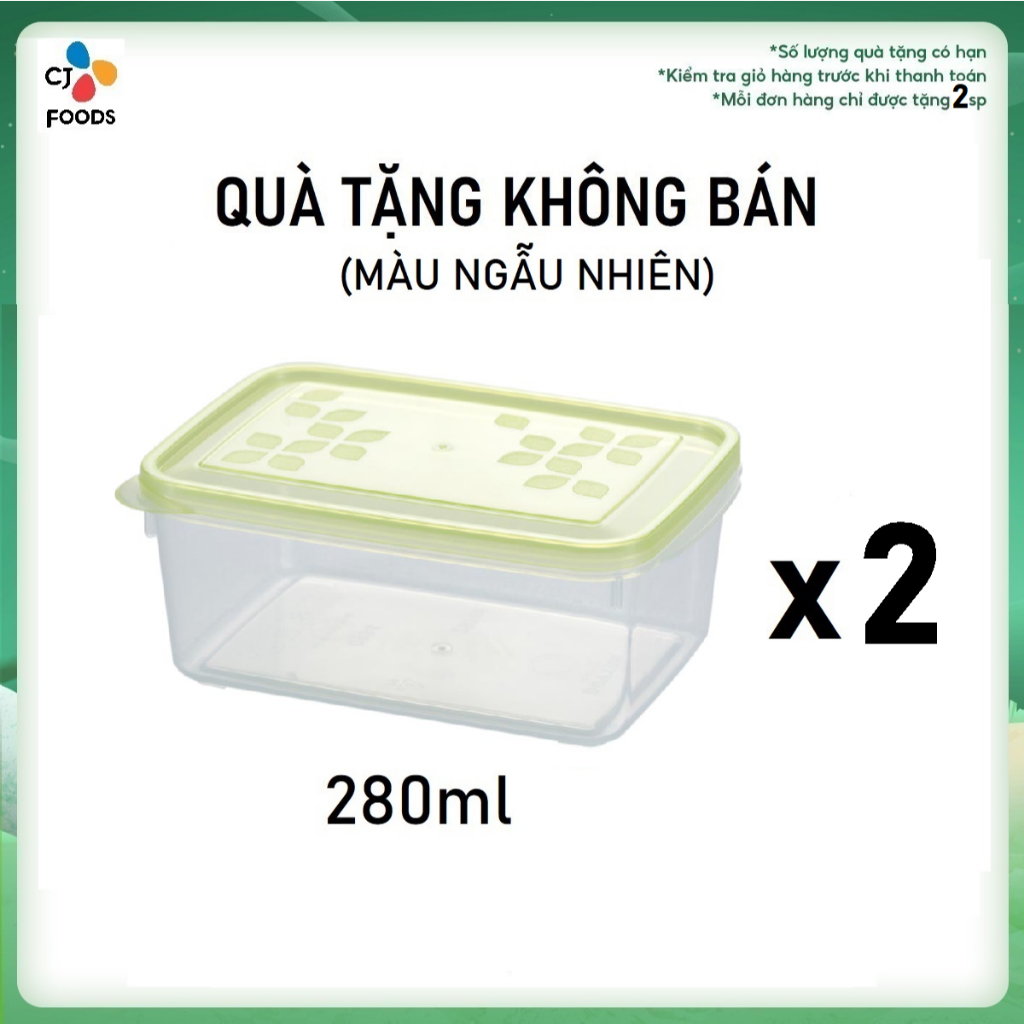 [Gift] Combo of 2 Duy Tan plastic food containers (280ml x 2) (random ...