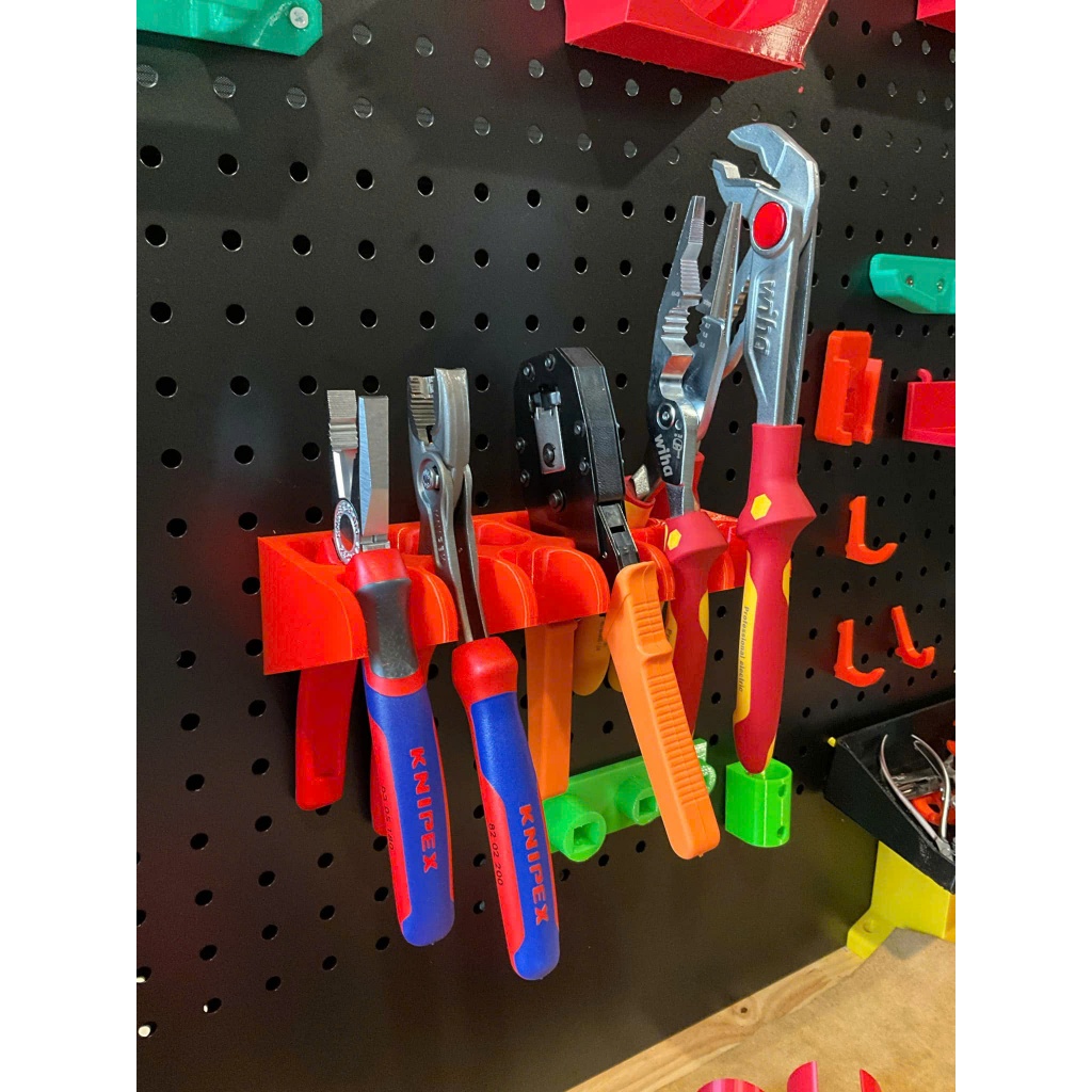 Pegboard Tools Design 6-hole Wall Pliers Hanging Stand, Pliers Hanging ...