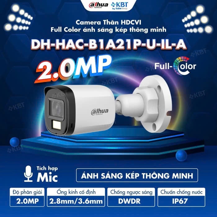 2.0mp Smart Dual Light HDCVI Body Camera DH-HAC-B1A21P-U-IL-A | Shopee ...