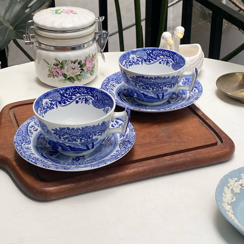 Spode ENGLAND BRAND ANCIENT BLUE TEA SET | Shopee Philippines