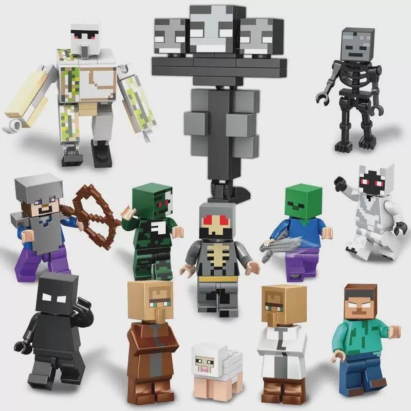 Minecraft Character Model Assembly Toy, Detailed Minecraft Mini Model ...