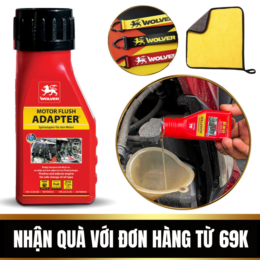 Wolver Adapter Flush 60ml - Engine Flush Before Changing New Oil ...