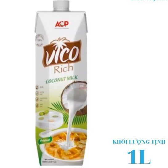 1 Box of Vico Rich Coconut Juice 1L | Shopee Philippines