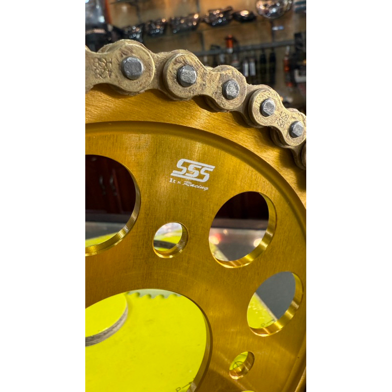 SSS 428 Chain Set for Honda and Yamaha models - SSS 9mm Disc Chain 7075 ...