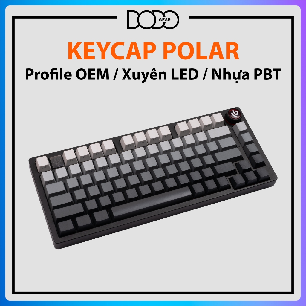 Keycap Polar Gradient profile OEM PBT plastic through led Polar ...
