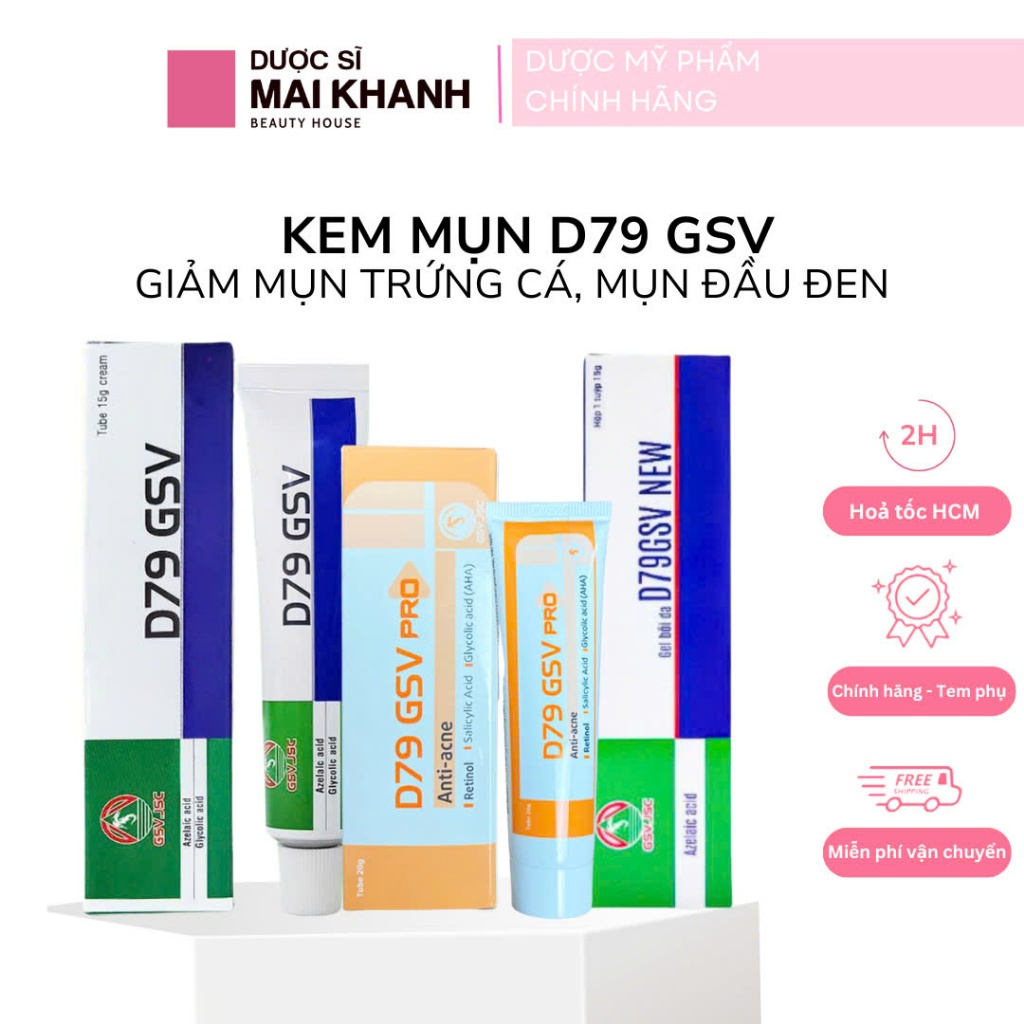 Acne Cream D79 GSV Cream to Reduce Blackheads, Back Acne, Keratosis ...