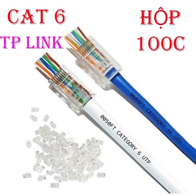 Tp-link RJ45 NETWORK BEAD CAT6 (BOX OF 100) | Shopee Philippines