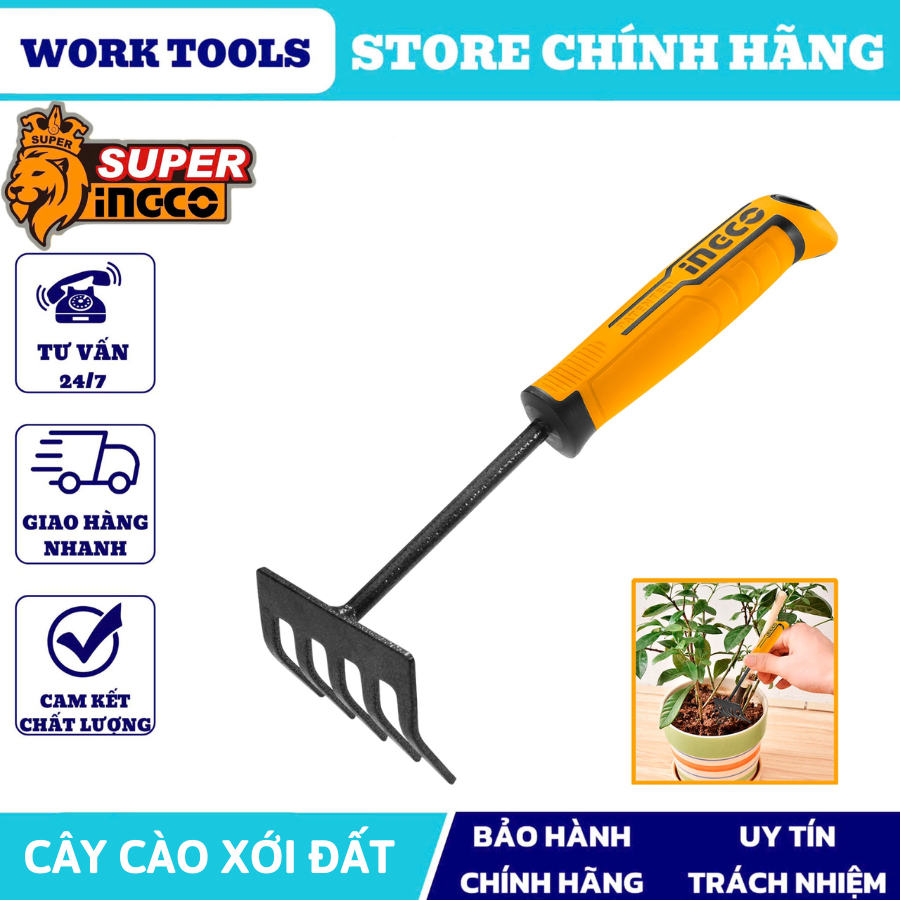 Ingco TOOLS 270mm soil rake HFTR1008 (100% Genuine Commitment) | Shopee ...