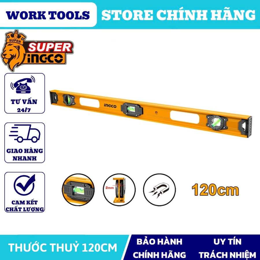 Ingco CRAFTSMAN Water ruler 120cm HSL28120 (100% Genuine Commitment ...