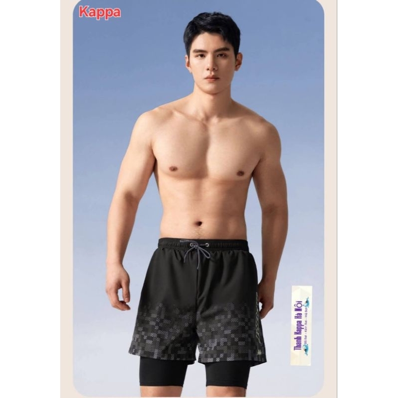 Kappa men's 2-layer swimming trunks, rowing and surfing beach pants ...