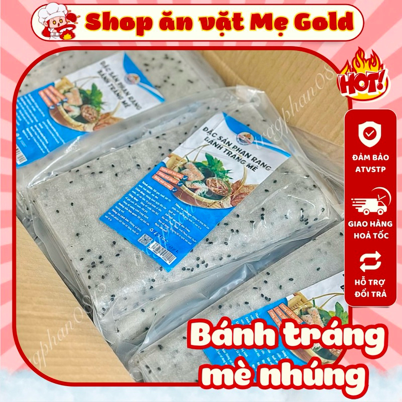 Phan Rang specialty spring roll sesame rice paper, rice paper dipped in ...