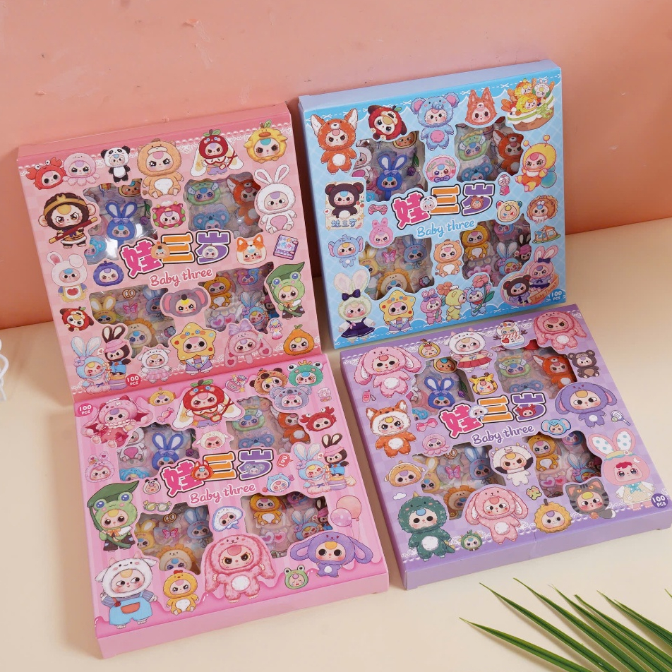 Cute Baby Three Washi Stickers, Box of 30 savings bags (1 bag / 3 ...
