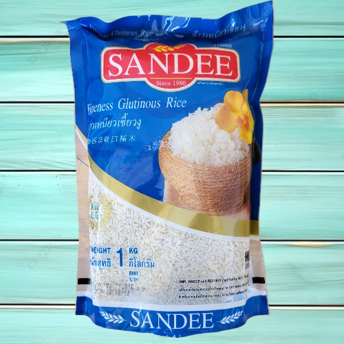 SANDEE ++ GREEN Bag 1 Kg ++ THAI Sticky Rice Fineness Glutinous Rice ...