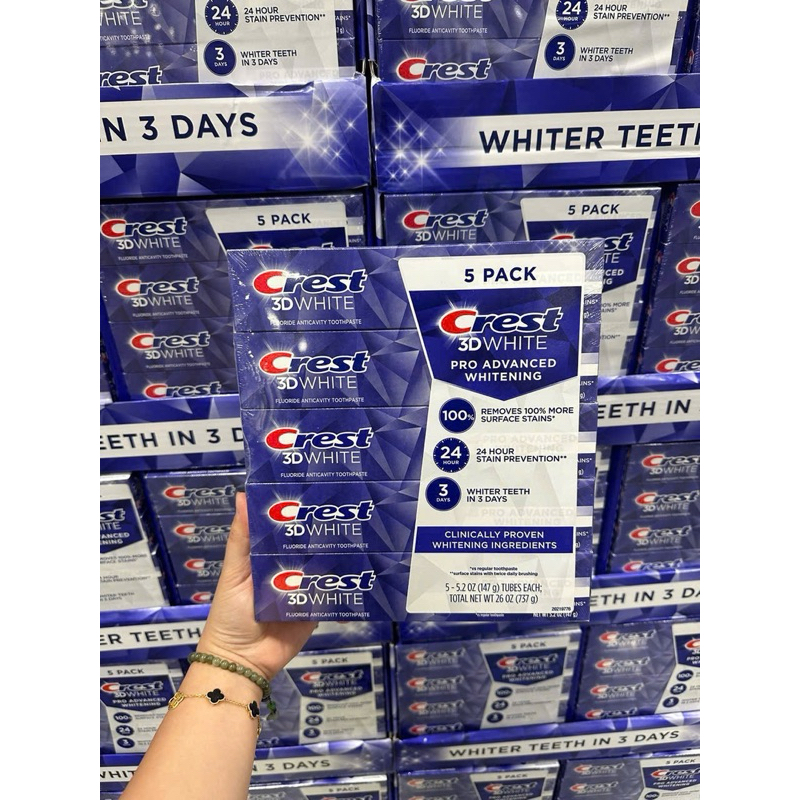 ( BILL AMERICA ) CREST 3D WHITE ADVANCED TRIPLE WHITENING Toothpaste ...