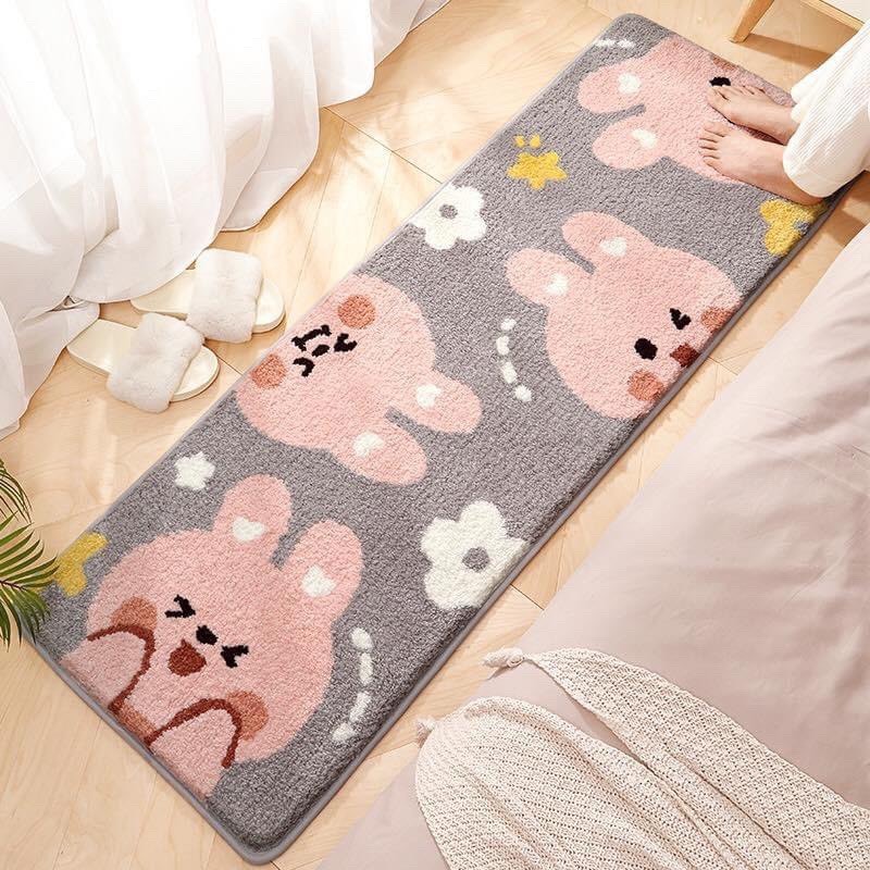 Beautiful wool floor mats for bathroom mats, door mats or bed foot mats ...