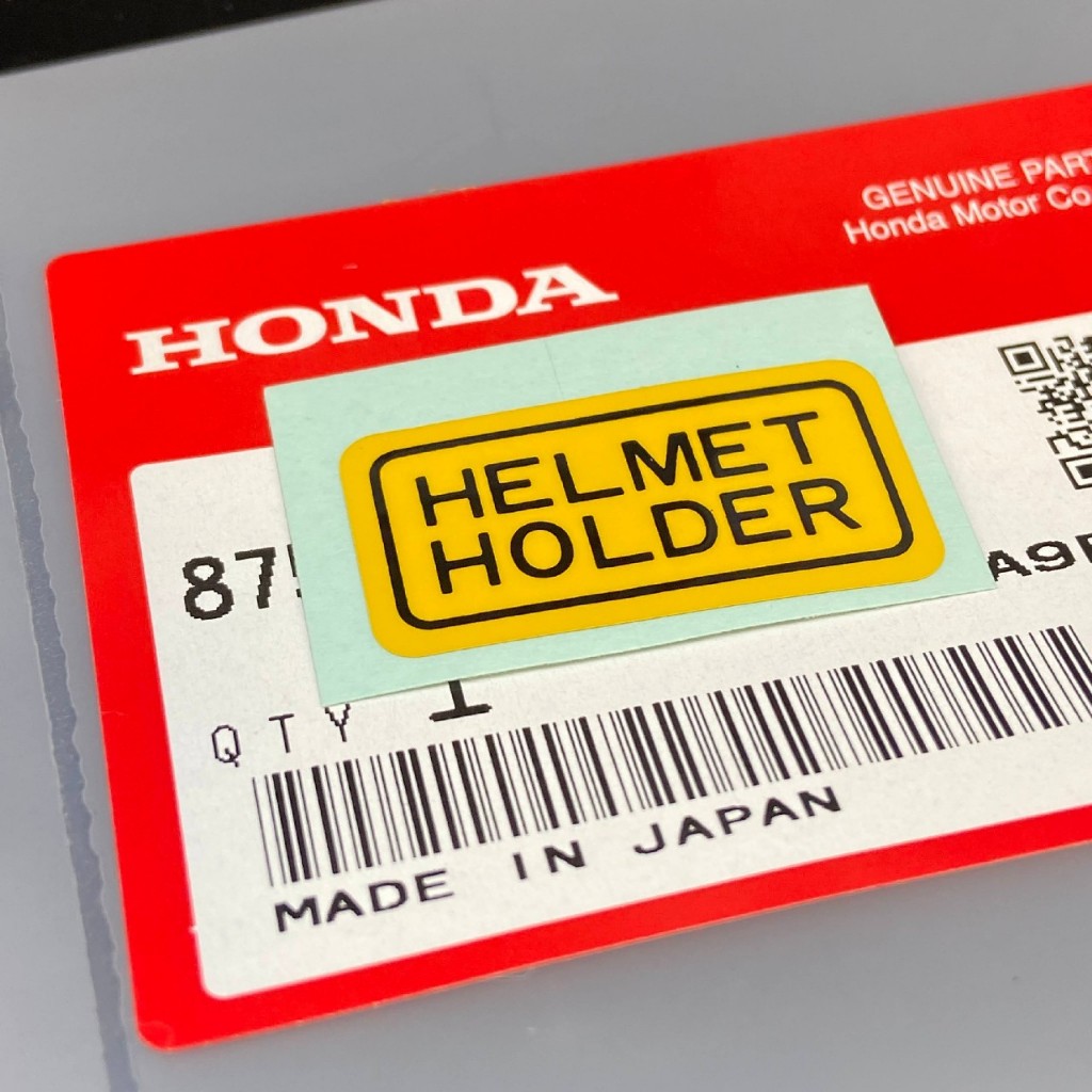 HELMET HOLDER stamp - Hat lock stamp, genuine Honda product | Shopee ...