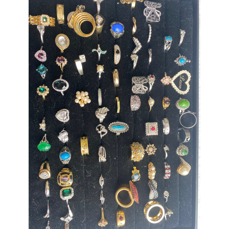 Japanese rings with many selected models (vintage, stone...) | Shopee ...