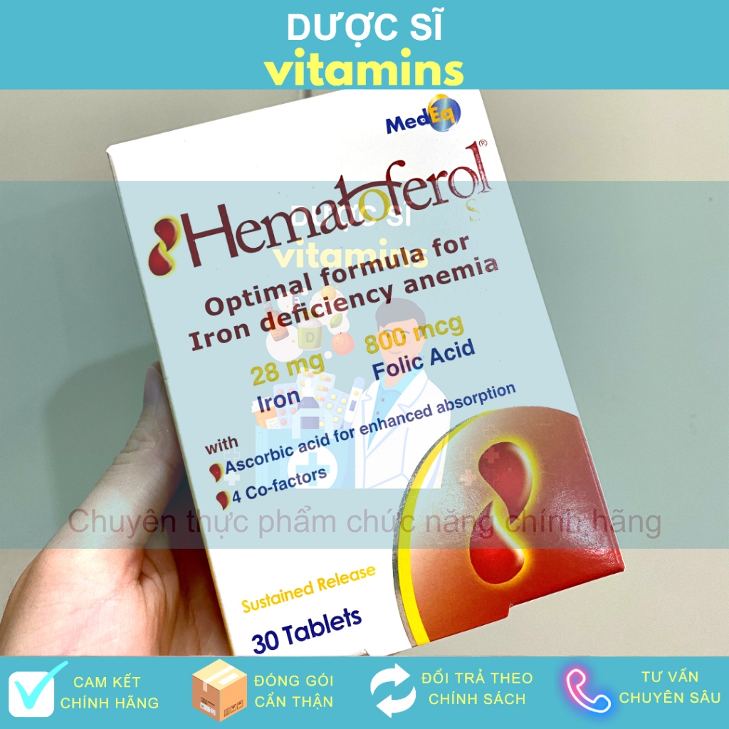 HEMATOFEROL - Iron and Folic Acid Supplement Pills for Mothers and ...