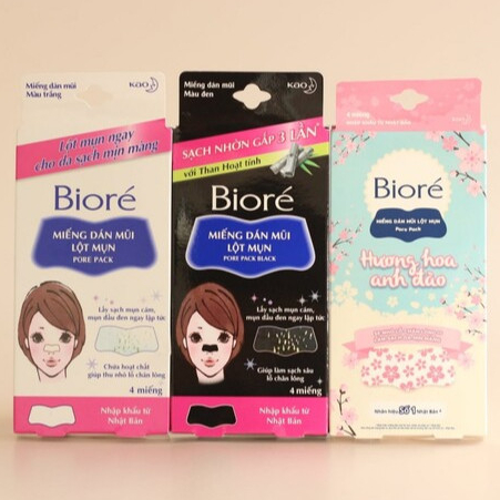BIORE Pore Pack Nose Strips [Box of 4] | Shopee Philippines