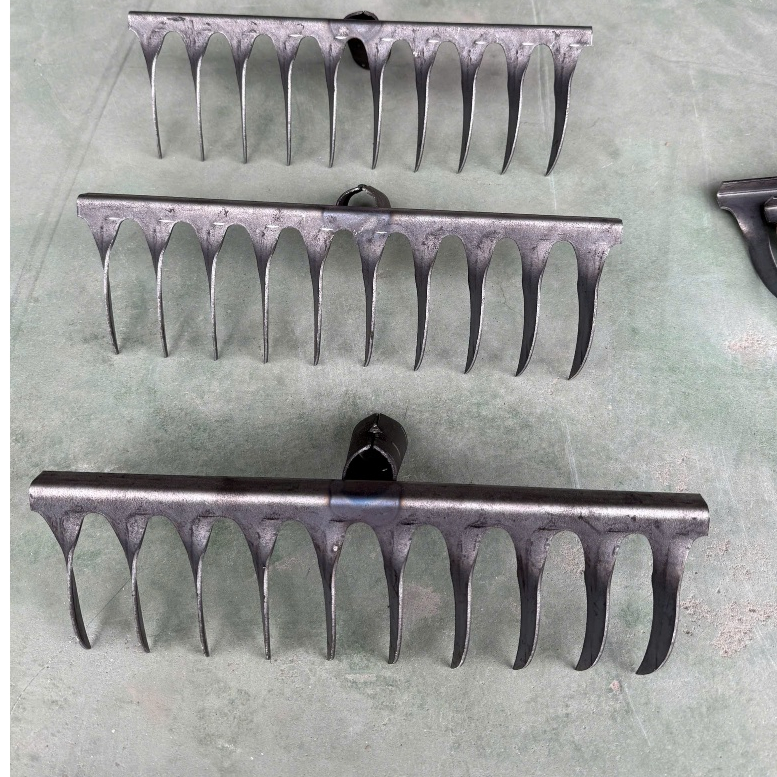 Multi-purpose 10-Tooth Spiral Rake Head Garden Tools - Steel Rake Grass ...
