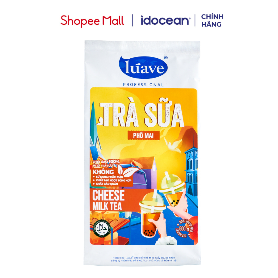 (Date 02/2026) Lúave Cheese Flavored Instant Milk Tea Powder 500G ...