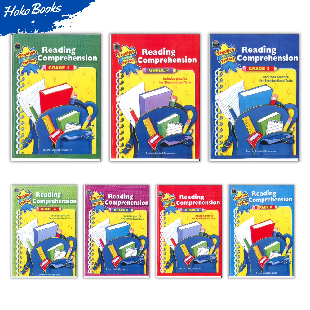 Reading Comprehension book - Grade K,1,2,3,4,5,6 - nice A4 size copy ...