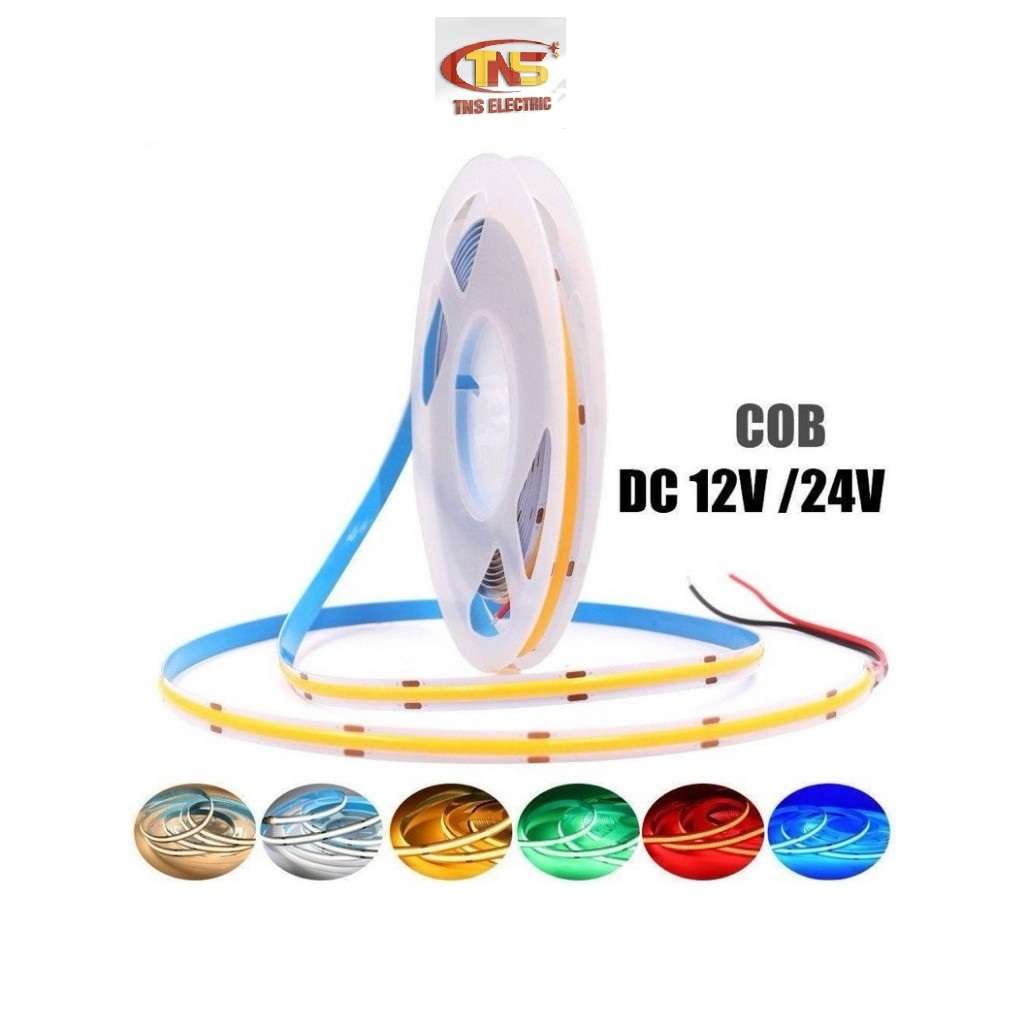 Super bright 12V/24v 10m Cob led roll, flexible silicon shaped aluminum ...