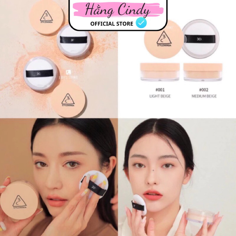 GENUINE 3CE Natural Finish Loose Powder | Shopee Philippines