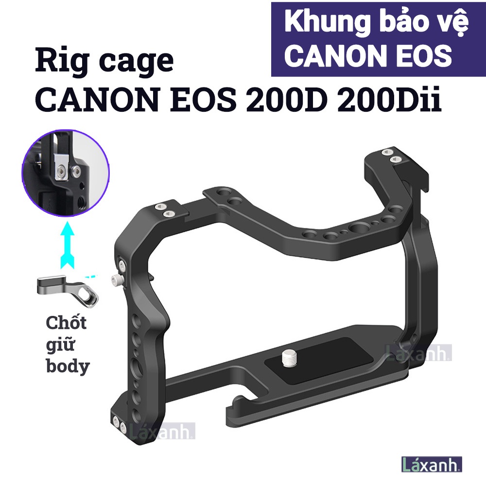 Canon EOS 200D 200Dii | Rig cage protective frame camera accessory ...