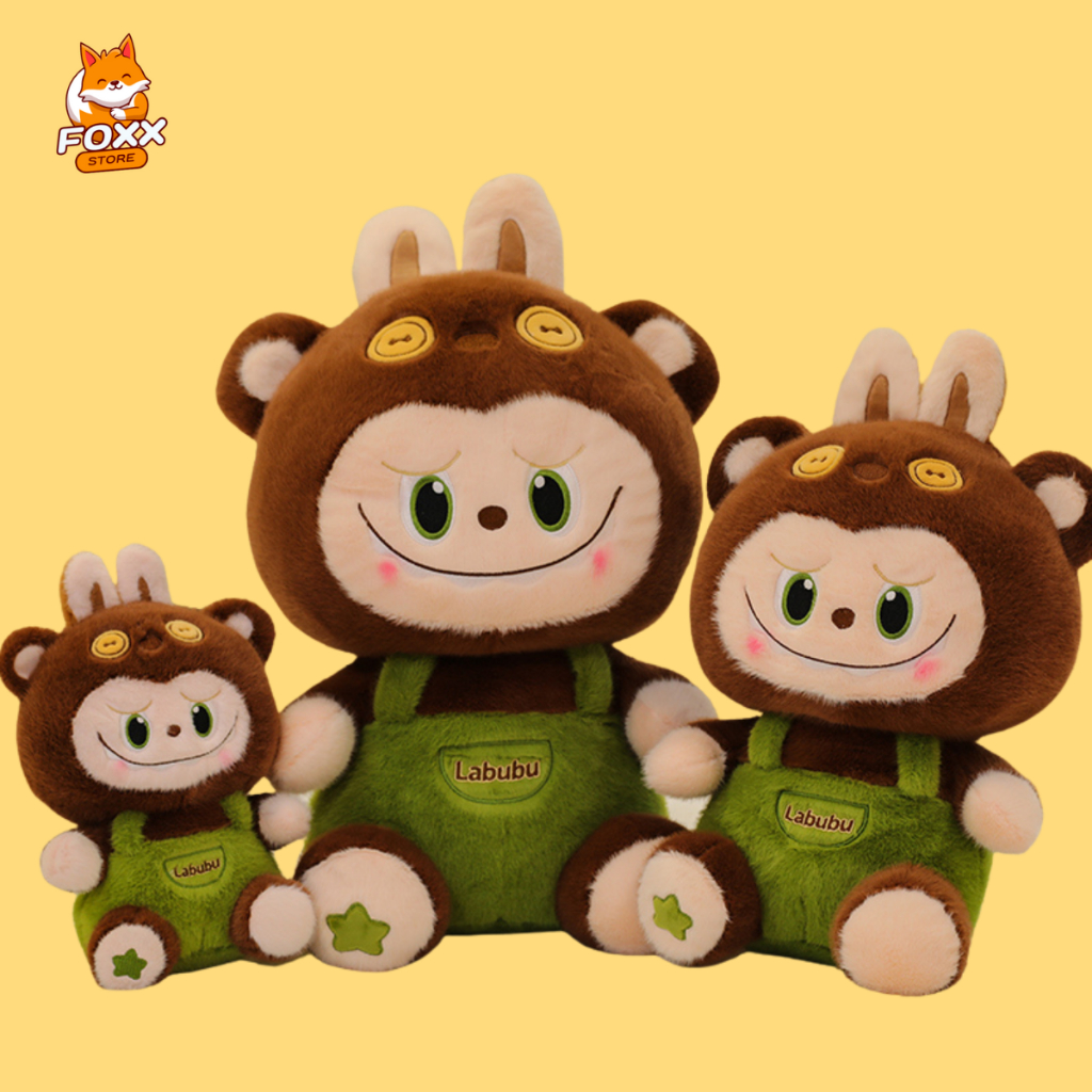 Cute Green Labubu Teddy Bear Size 25cm 40cm 55cm FOXX STORE | Shopee ...