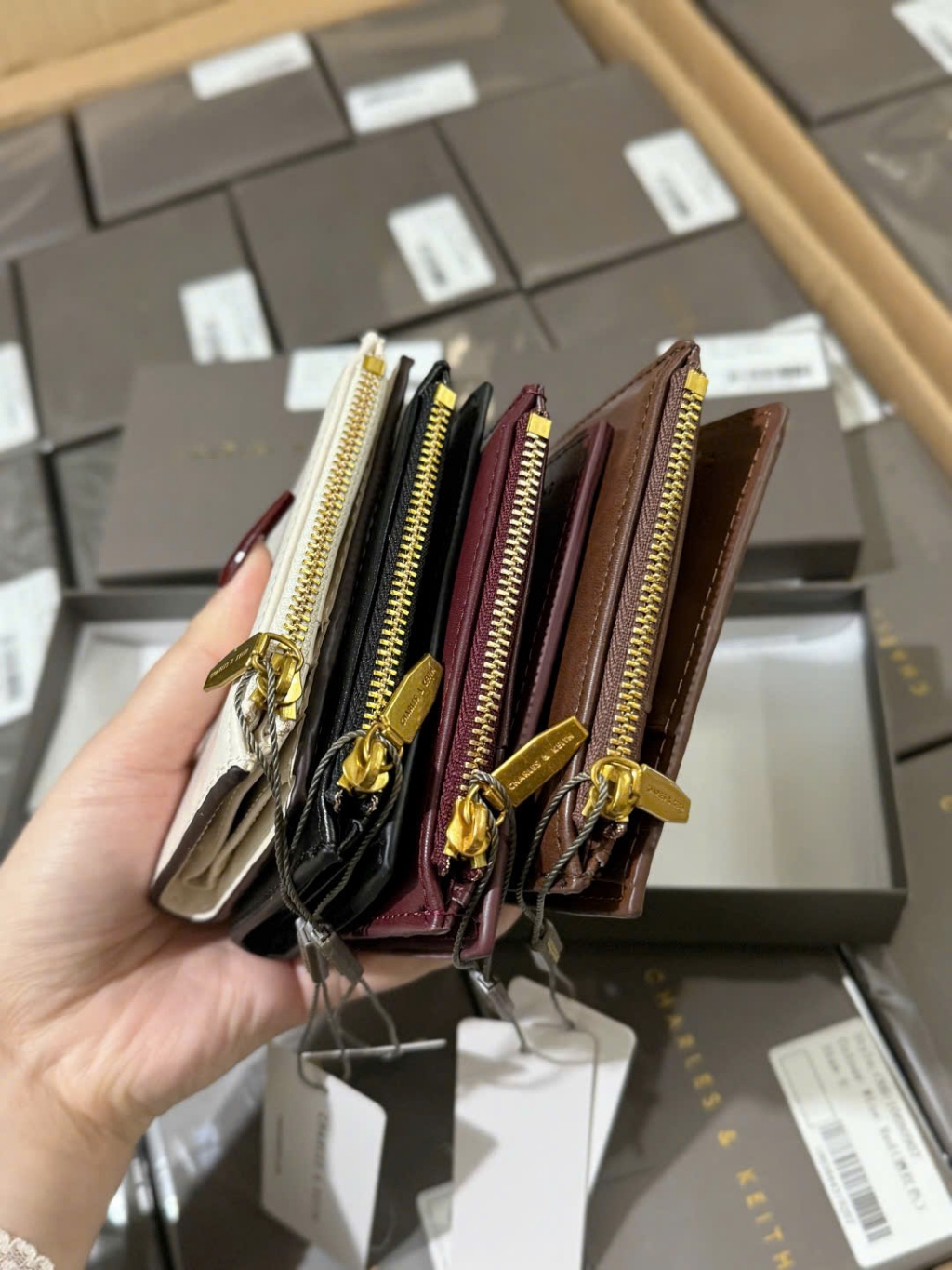Women's wallet c..n.k mini smooth leather wallet, beautiful and compact ...