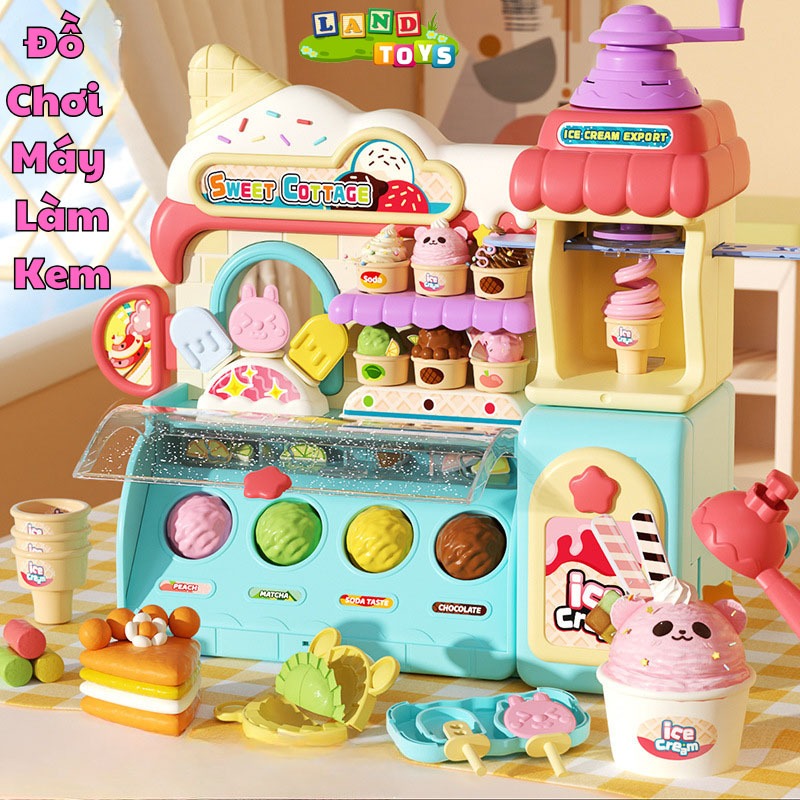 DIY Clay Ice Cream Vending Machine Toy with Lights and Music and Many ...