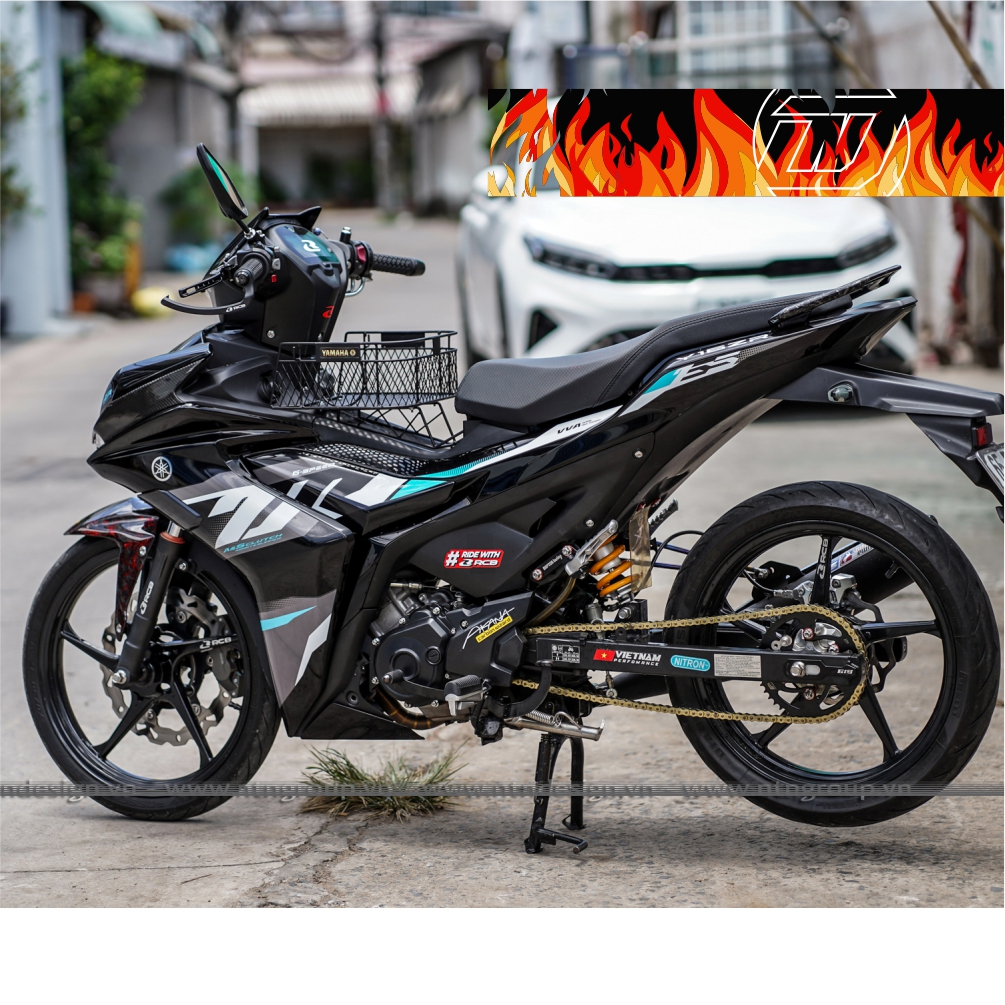 Exciter 155 sticker model Y16 ZR turquoise gray latest black car ...
