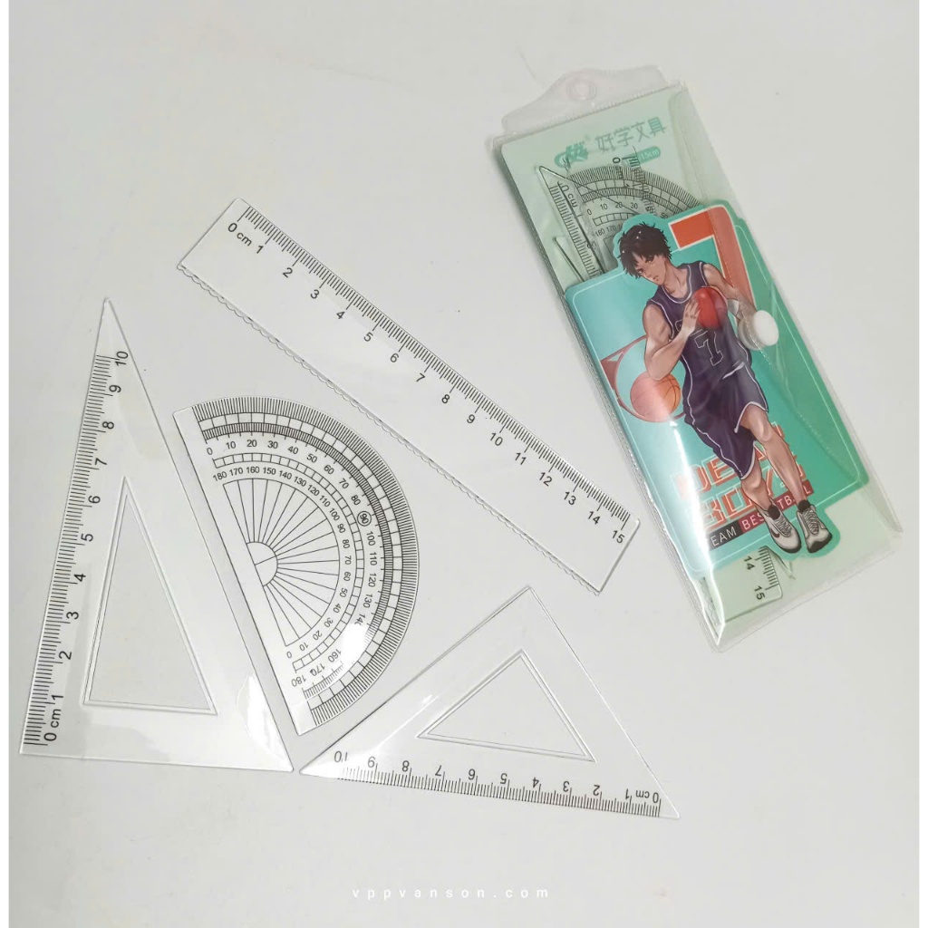 Ruler set of 4 Piece 15cm | Shopee Philippines